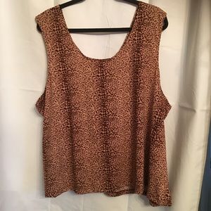 NWT PLUS SIZE ANIMAL PRINT TANK TOP